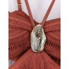 Amethyst fringed dress