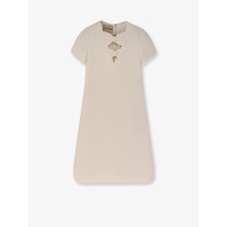 Virgin wool and silk mini dress