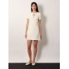 Virgin wool and silk mini dress