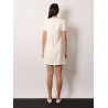 Virgin wool and silk mini dress
