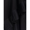 Cotton dress with pleated details