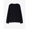 Loose Fit Crewneck Smile Print Sweatshirt