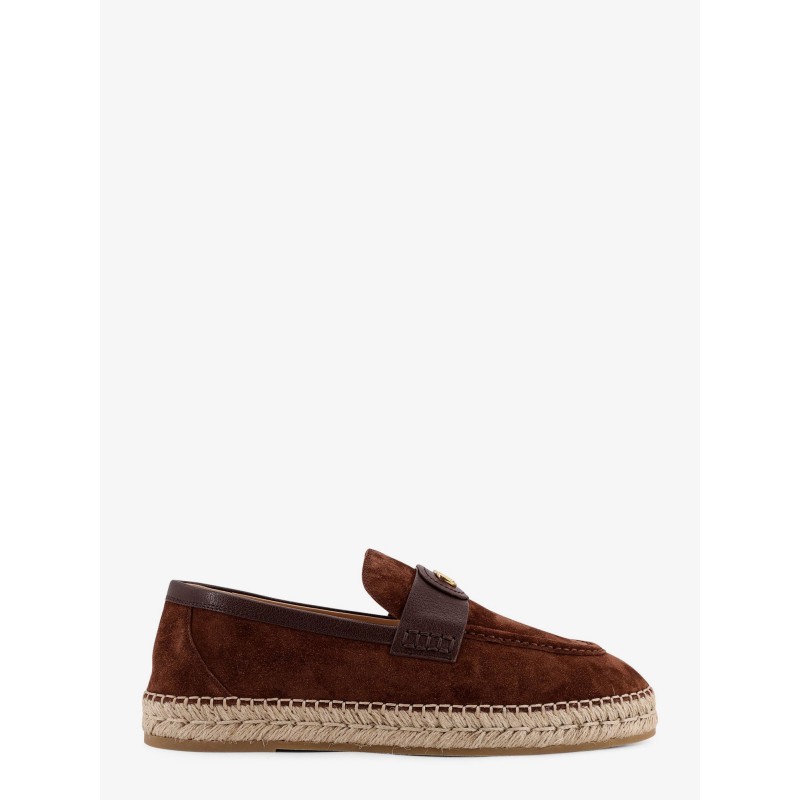 Suede espadrilles with VLogo Signature