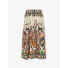 Multicolor cotton skirt