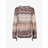 Multicolor viscose and metallic fiber sweater