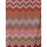 Short viscose dress with chevron pattern