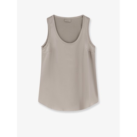 Stretch silk top