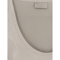 Stretch silk top