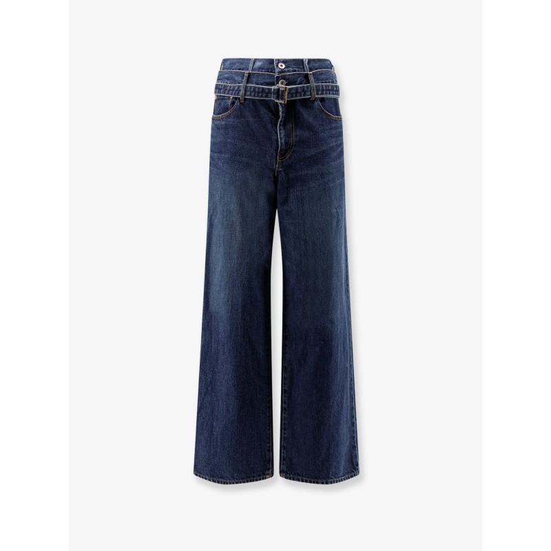 Blue denim jeans