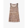 Short viscose blend dress with all-over sequins