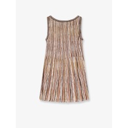 Short viscose blend dress with all-over sequins