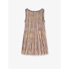 Short viscose blend dress with all-over sequins