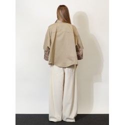 Linen and cotton blend shirt