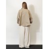 Linen and cotton blend shirt