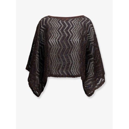 Viscose top with chevron pattern
