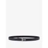 Hammered leather belt