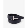 Hammered leather belt