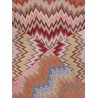 Long viscose dress with chevron pattern