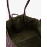 Pinacoteca leather handbag with Intrecciato motif