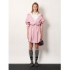Striped cotton shirt dress