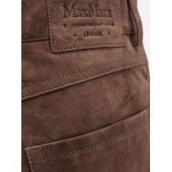 Suede trousers