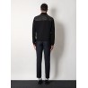Leather and wool jacket