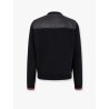 Leather and wool jacket