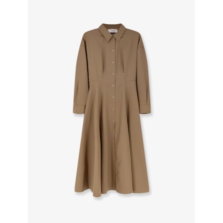 Wool shirt dress