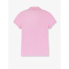 Cotton blend polo with embroidered logo