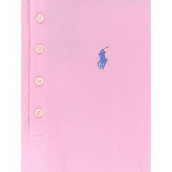 Cotton blend polo with embroidered logo