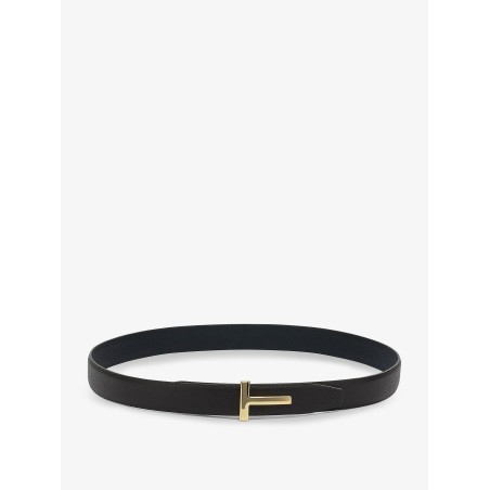 Reversible hammered leather belt