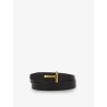 Reversible hammered leather belt