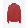 Cotton blend sweater with embroidered logo on the front