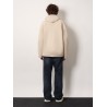 Cotton blend jacket with embroidered logo on the front