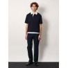 Cotton piquet polo shirt