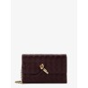 Leather crossbody bag with Intrecciato motif
