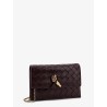 Leather crossbody bag with Intrecciato motif