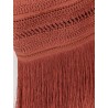 Asymmetrical top with fringes