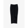 Draped midi skirt