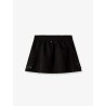 Cotton blend midi skirt with floral sequin and crystal details