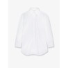 Backless cotton shirt