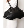 Manta leather shoulder bag