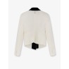 Wool blazer with satin lapel