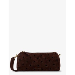 Mini Cylinder suede crossbody bag
