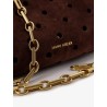 Mini Cylinder suede crossbody bag
