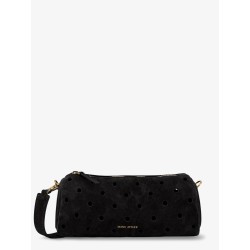 Mini Cylinder suede crossbody bag
