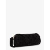 Mini Cylinder suede crossbody bag