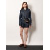 Padded denim jacket