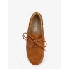 Vintage effect leather loafers