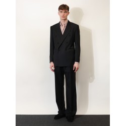 Double-breasted virgin wool blazer